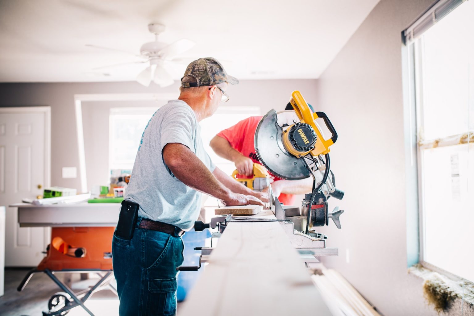 a person working in a room