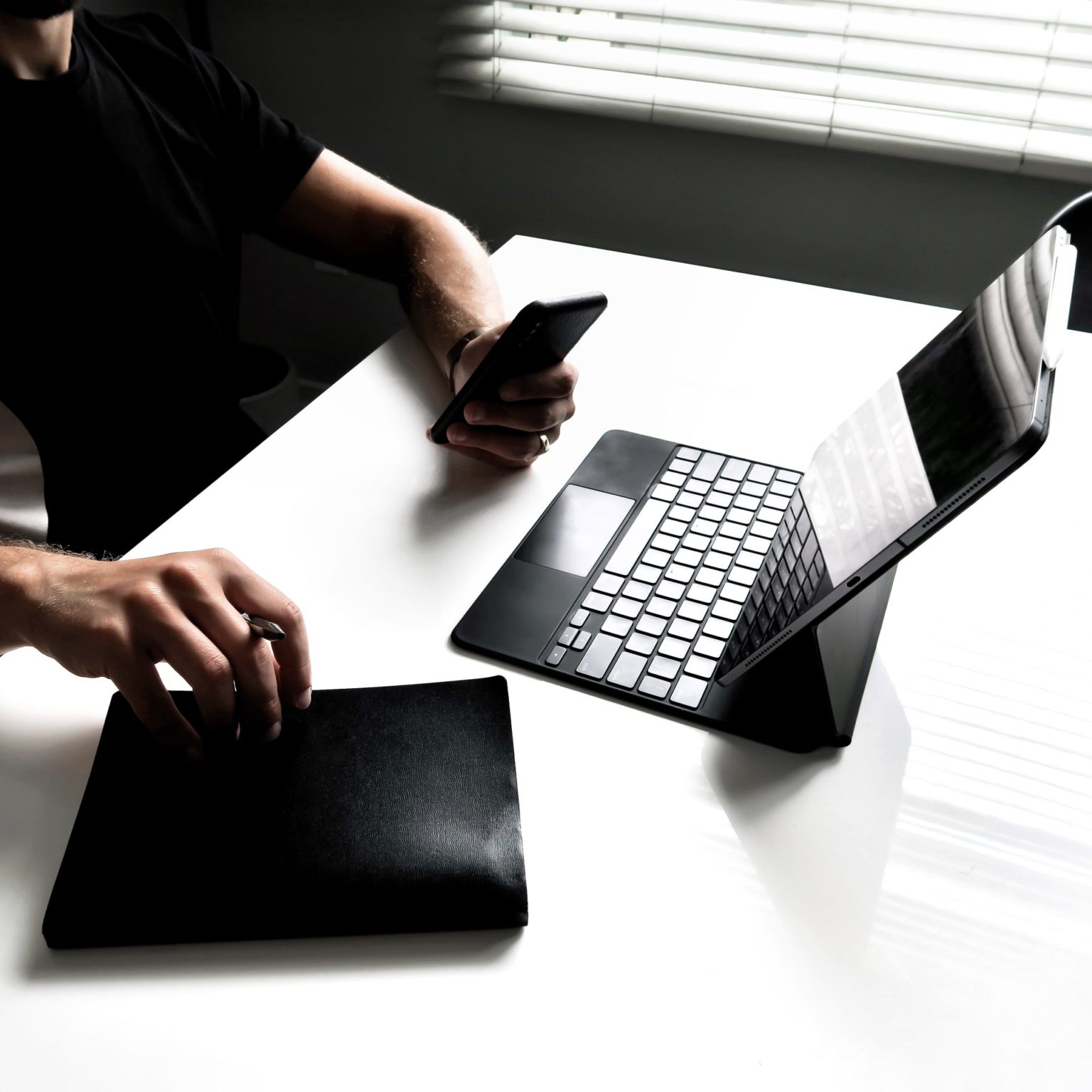 a person using a laptop