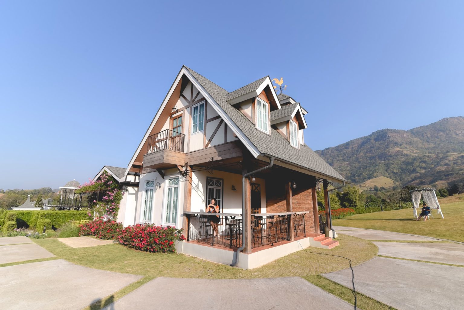 a house with a porch